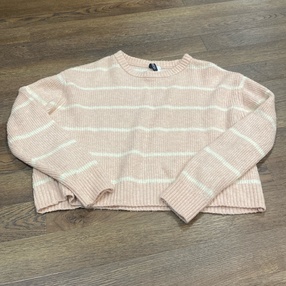 Pink & White Stripped Sweater